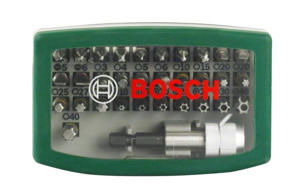 Bosch 32tlg. Bit Set (Zubehör für Elektrowerkzeuge und Handschraubendreher) Single 2607017063